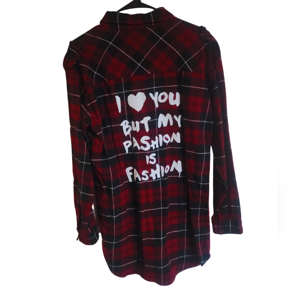 Forever 21 Los Angeles, Med, Plaid Button Up